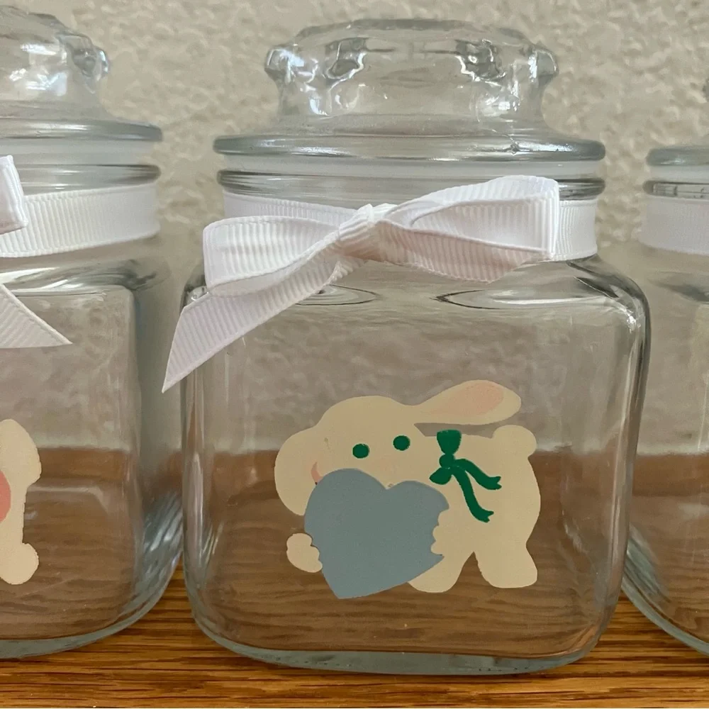 Glass Nursery Jars (Set of 3)